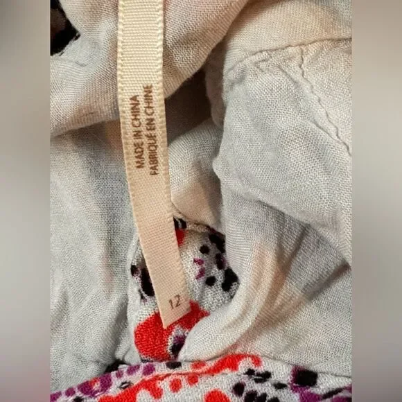 Sold Free People Urban Outfitters Boho Teagan Border Print dress size 12 - Picture 10 of 13